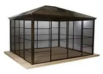 Sojag Pavillon Castel 12x14, inkl. Sonnenschutz, ca. B427,08/H296,28/T362,08 cm