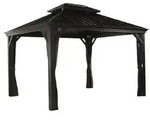 Sojag Outdoor-Pavillon Messina 1012, inkl. Moskitonetz anthrazit, ca.