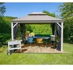 Sojag Outdoor-Pavillon Messina 1012, inkl. Moskitonetz champagner, ca.