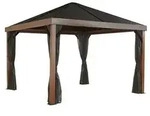 Sojag Pavillon Valencia 12x12, inkl. Moskitonetz, ca. B363/H310/T363 cm