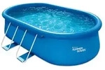 Summer Waves Quick Set Pool, oval, Blau