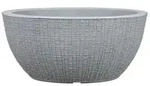 Scheurich Kunststoff-Topf Barceo Bowl, rund, ca. &Oslash;39/H18 cm, Grau