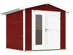 Weka Gartenhaus 224 A Gr. 2, ca. B280/H230/T263 cm, Rot