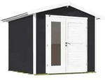 Weka Gartenhaus 224 A Gr. 2, ca. B280/H230/T263 cm, Dunkelgrau