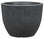 Scheurich Kunststoff-Topf Barceo, rund, Schwarz