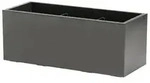 Dehner Kunststoff-Kasten Kebe, rechteckig, ca. B100/H40/T40 cm, Dunkelgrau