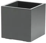 Dehner Kunststoff-Topf Kebe, quadratisch, ca. B40/H40/T40 cm, Anthrazit