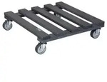 Wagner Pflanzroller Massivholz, anthrazit, ca. B38/H9,5/T38 cm