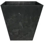 Artstone Kunststoff-Topf Ella, Schwarz