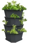 Gusta Garden Kartoffelturm Paul Potato Starter, 4 Etagen, ca. B44/H65/T44 cm,
