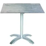 Acamp Gartentisch Acaplan, ca. B80/H72/T80 cm, Silber