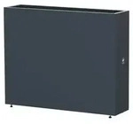 Herstera Metall-Raumtrenner Cube, rechteckig, anthrazit