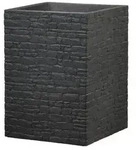 Scheurich Kunststoff-Topf Muretto High, quadratisch, Schwarz