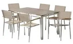 Acamp Gartenm&ouml;bel-Set Tisch Skye und Stapelstuhl Skye, 7-teilig