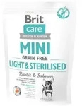 Brit Care Trockenfutter f&uuml;r Hunde Light & Sterilised Mini Adult, Kaninchen &...