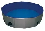 Nobby Hundepool, rund, blau/grau