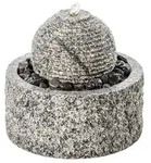 Dehner Granit-Gartenbrunnen Bern, ca. &Oslash;42/H45 cm, Grau, Wei&szlig;