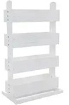 Hecht Vertikales Holz-Hochbeet Cube 4, ca. B82/H145/T50 cm, Wei&szlig;