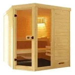 Weka Sauna Laukkala mit Glast&uuml;r und Fenster, Natur