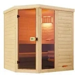 Weka Sauna Laukkala mit Glast&uuml;r und Fenster, Natur
