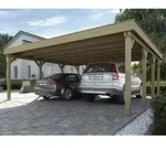 Weka Doppelcarport 609, Natur