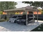Weka Doppelcarport 616, Natur