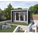 Weka Gartenhaus 263 Gr. 3, ca. B305/H227/T316 cm, Dunkelgrau