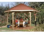 Weka Pavillon 656 inkl. Dachschindeln, Natur