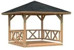 Palmako Pavillon Betty, ca. B386/H323/T386 cm, Braun