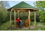 Weka Pavillon 656 Gr. 1, ca. B326/H295/T376 cm, Natur