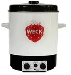 WECK&reg; Einkochautomat mit Zeitschaltuhr, 29 l, Schwarz, Wei&szlig;