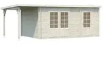 Palmako Gartenhaus Ella, inkl. Seitendach, ca. B614/H214/T340 cm, Beige