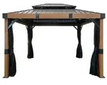 Sojag Pavillon Fontana 10x12, inkl. Moskitonetz, ca. B363/H310/T298 cm
