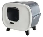 SAVIC Katzentoilette Mira de luxe, ca. B55,5/H49,5/T44 cm, Grau, Wei&szlig;