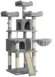 Feandrea Kratzbaum XXL, hellgrau/creme, ca. B55/H168/T55 cm