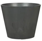 Scheurich Kunststoff-Topf Purista+, rund, Schwarz