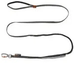 Non-stop dogwear Hundeleine Touring bungee adjustable, schwarz/grau, L1,46 m