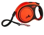 flexi&reg; Hundeleine Gurt-Leine Xtreme, large, 5 m, Schwarz, Orange