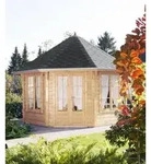 Wolff Finnhaus Pavillon Roma 4.0, ca. B479,8/H361/T479,8 cm, Schwarz