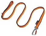 Non-stop dogwear Hundeleine Bungee leash, schwarz/orange