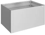 Biohort Metall Hochbeet 1,5x1, ca. B152/H77/T102 cm, Silber