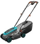 GARDENA Akku-Rasenm&auml;her-Set PM 32/18V Ready-To-Use, Schwarz, T&uuml;rkis, Orange