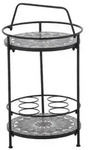 Siena Garden Mosaikbeistelltisch Como, ca. &Oslash;41/H74 cm, Schwarz