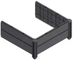 KHW Hochbeet-Erweiterungsset Demeter, ca. B82/H31/T82 cm, Dunkelgrau
