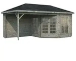 Palmako Pavillon Melanie, ca. B599/H307/T322 cm, Grau