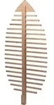 dobar Rankhilfe in Blattform, ca. B84/H160 /T6,5 cm, Hellbraun