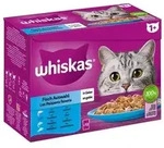 Whiskas&reg; Nassfutter f&uuml;r Katzen Multipack 1+ Fisch in Gelee, Adult, 12 x 85 g