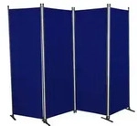 Angerer Paravent, 4-teilig, PE, ca. B220/H165 cm, Blau