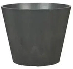 Scheurich Kunststoff-Topf Purista+, rund, Schwarz