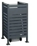 Westmann M&uuml;lltonnenverkleidung Planum 1er Box, ca. B80/H150/T80 cm, Anthrazit